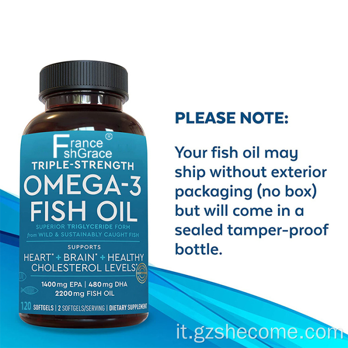 L'integrazione di olio di pesce riduce l'infiammazione olio di pesce softgel